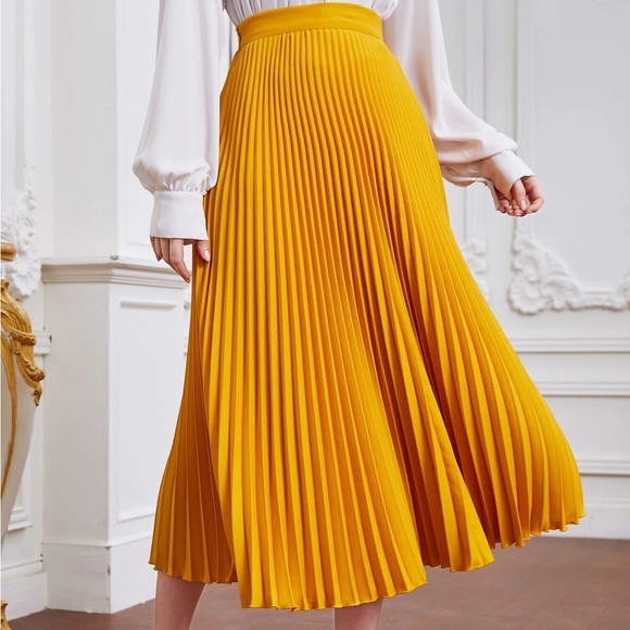 SHEIN Dresses & Skirts - Shein | Pleated midi skirt